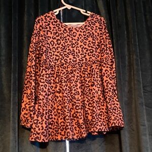 Leopard Print girls  Top
